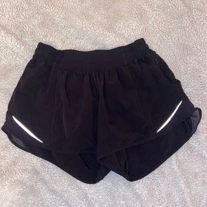 Women’s lululemon shorts (long/ 4 inch style) size 6, black